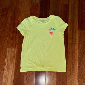 Cat & Jack Yellow Flamingo Tee